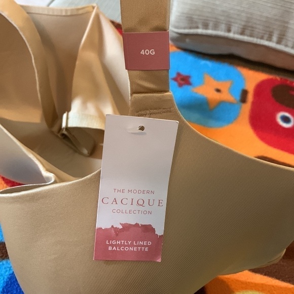 Cacique Smooth Lightly Lined Balconette Bra size 40G new with tags - Picture 4 of 7